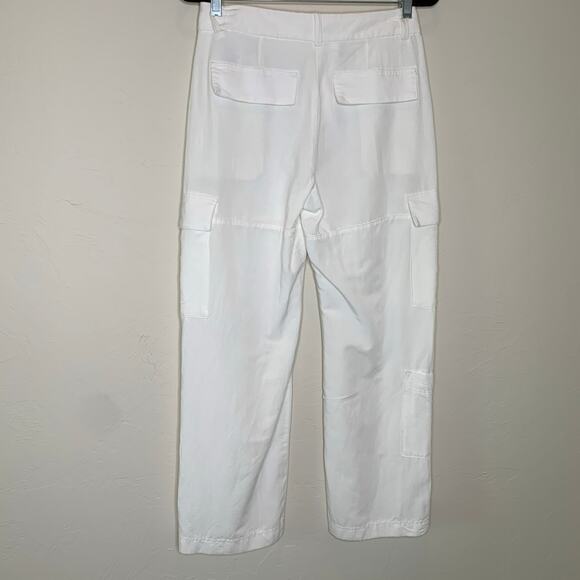 H & M White Cargo Pants Sz 4 see description - Picture 3 of 8